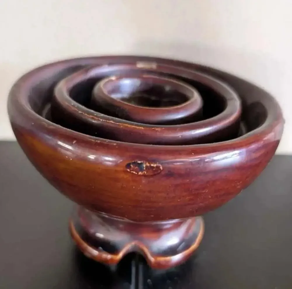 Vintage Westinghouse Ceramic High Voltage Electrical Insulator Brown Glaze 1311